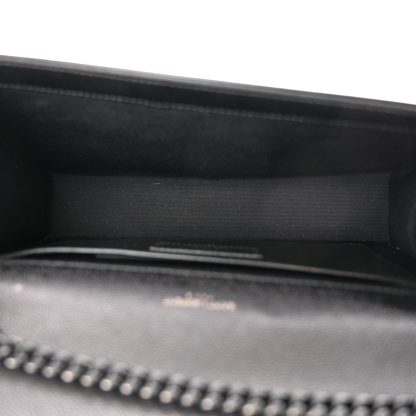 Grain De Poudre Medium Classic Monogram Monochrome Kate Satchel Black