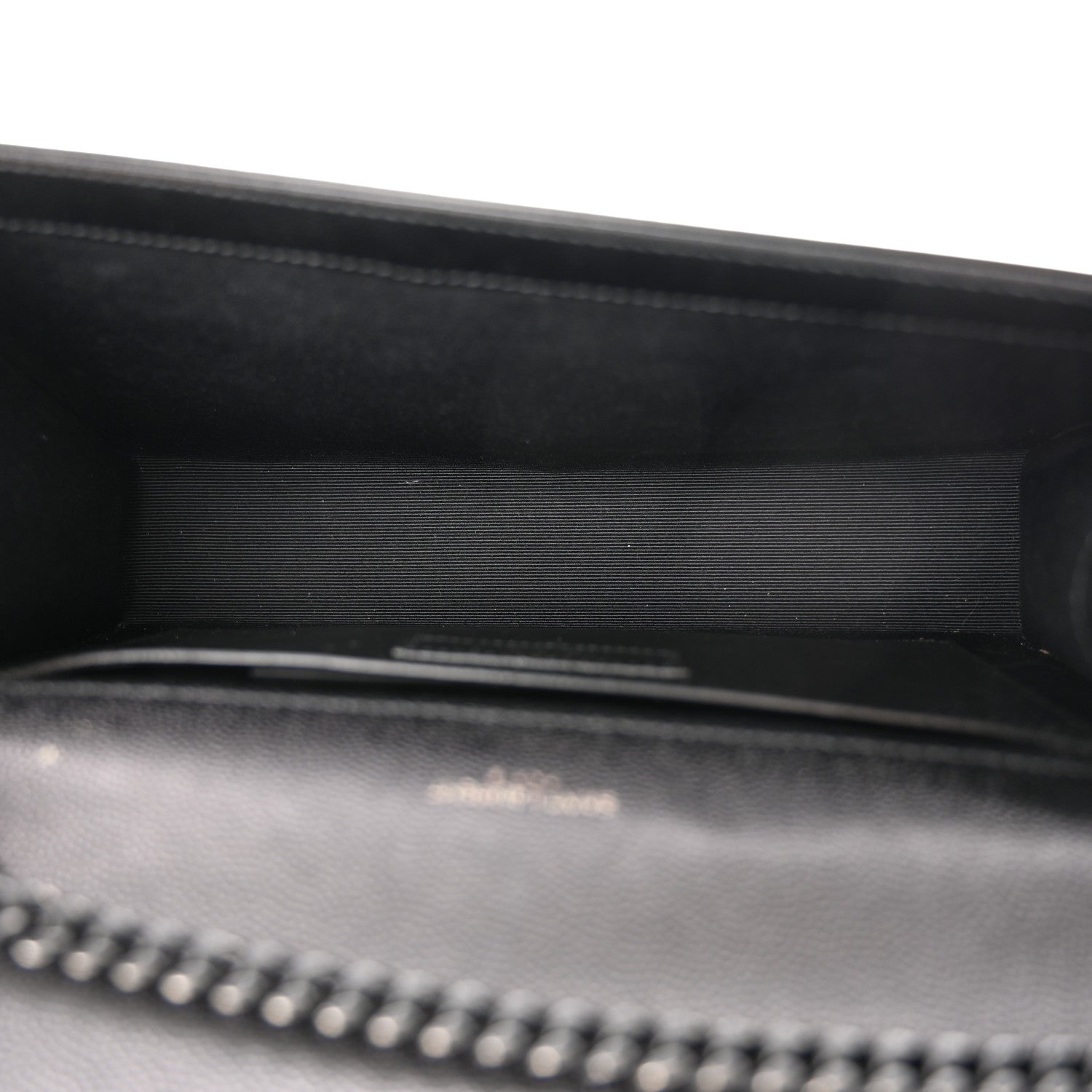 Saint Laurent Grain De Poudre Medium Classic Monogram Monochrome Kate Satchel Black 5 of 11