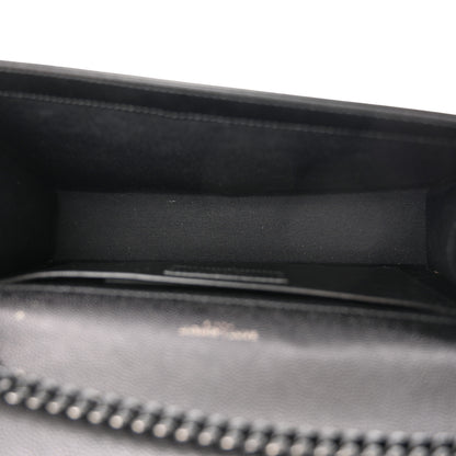 Saint Laurent Grain De Poudre Medium Classic Monogram Monochrome Kate Satchel Black 5 of 11
