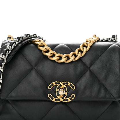 Chanel Lambskin Quilted Medium Chanel 19 Flap Black 8 of 11