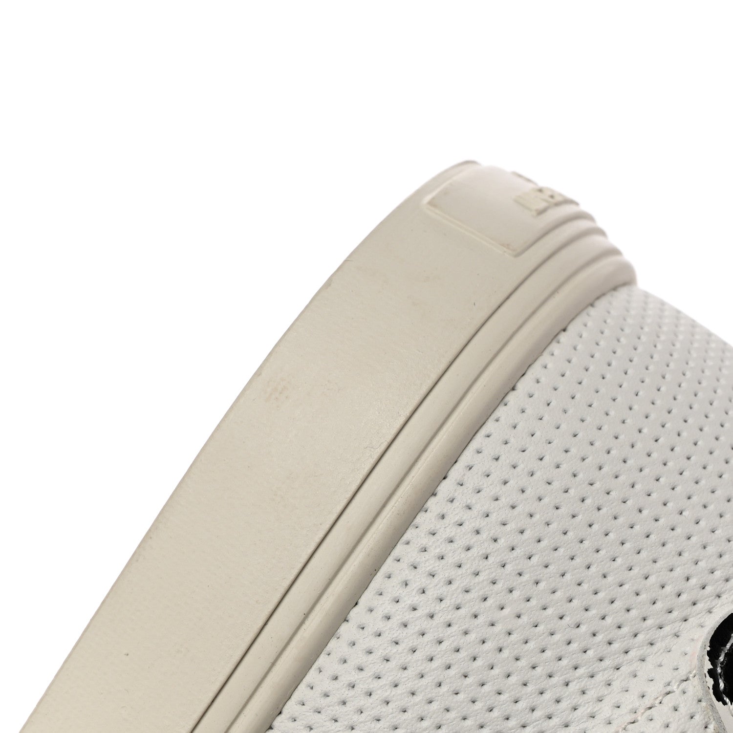 Saint Laurent Perforated Calfskin Cheetah Print Andy Low Top Sneakers 40.5 White Black 10 of 10