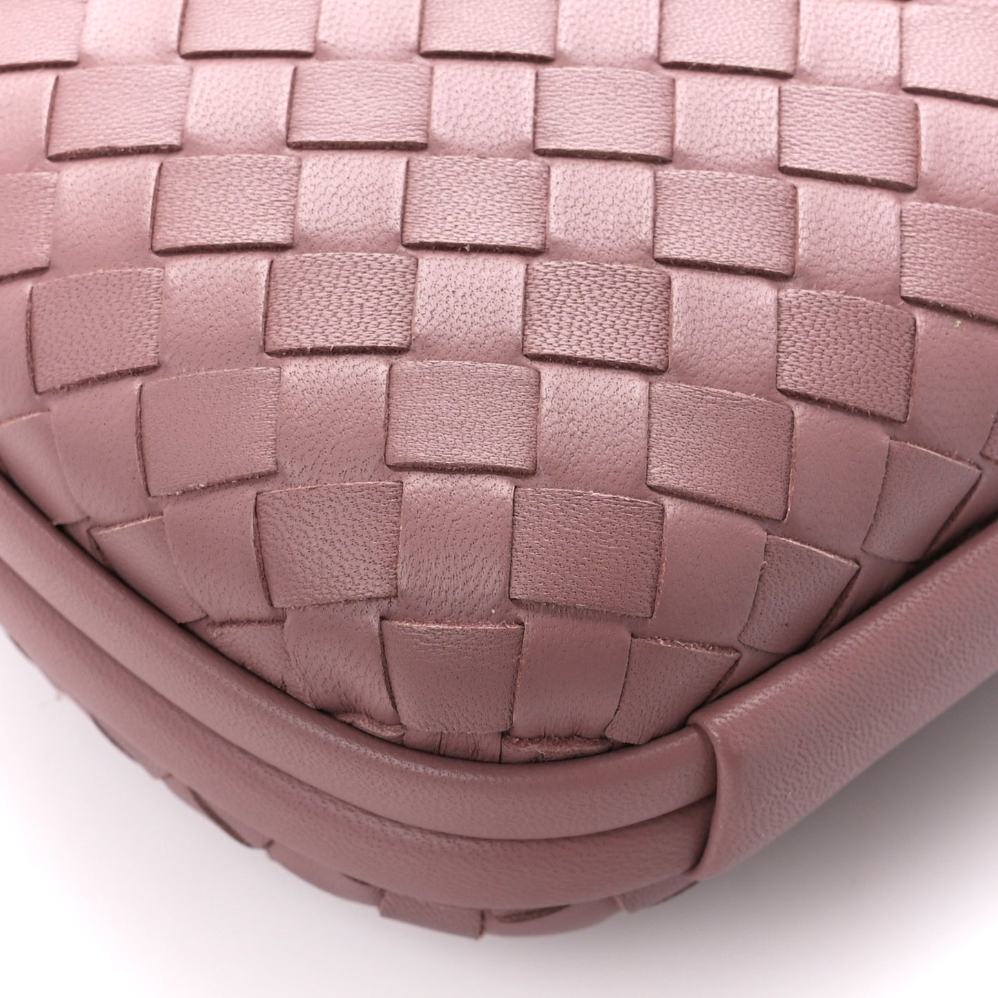 Nappa Intrecciato Chain Knot Clutch Watteau