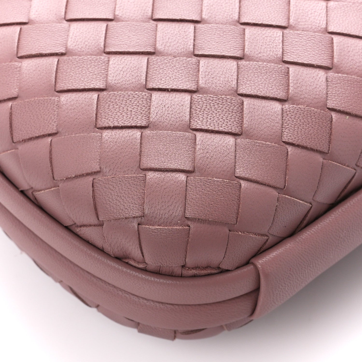 Bottega Veneta Nappa Intrecciato Chain Knot Clutch Watteau 8 of 9