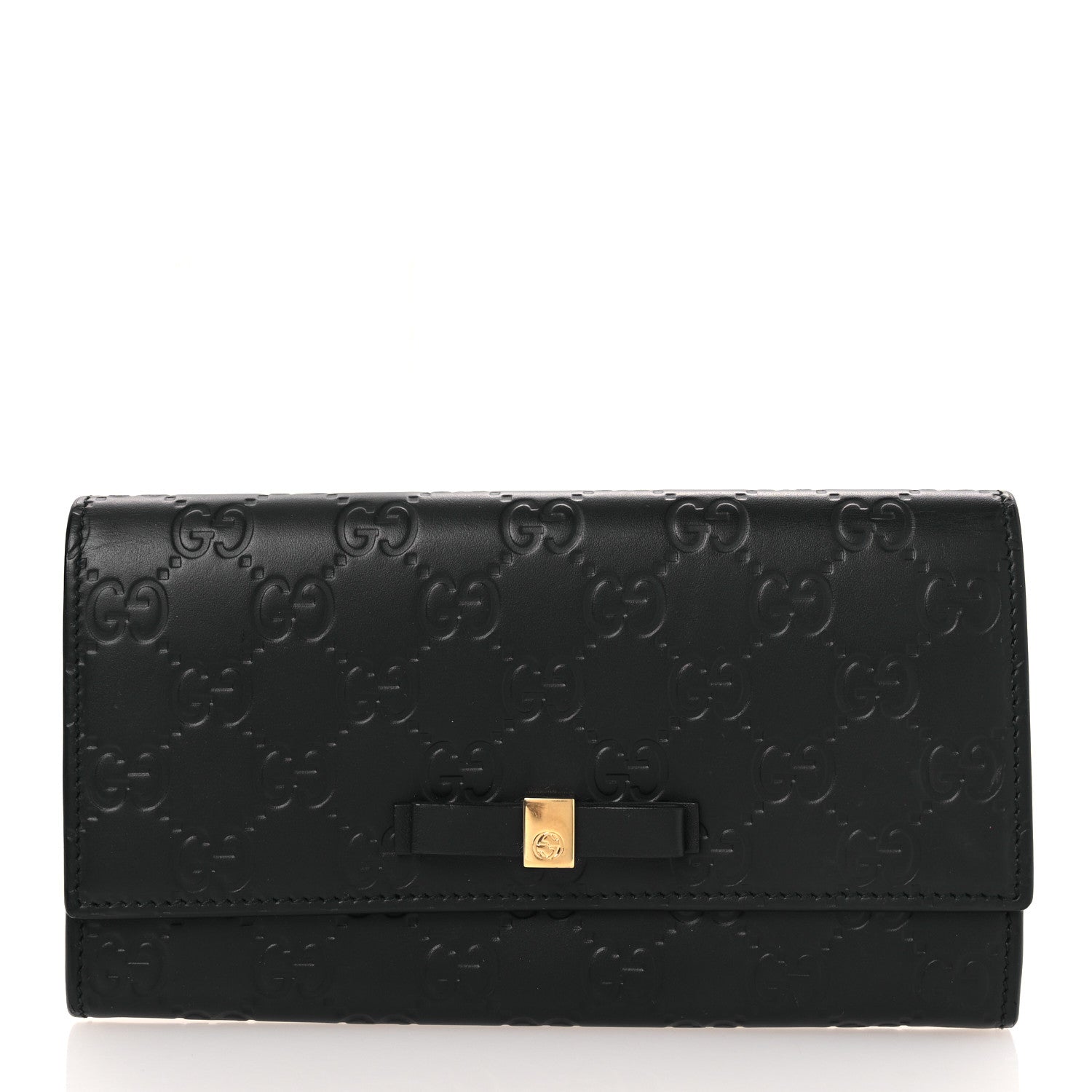 Gucci Microguccissima Bow Continental Wallet Silver 1 of 9