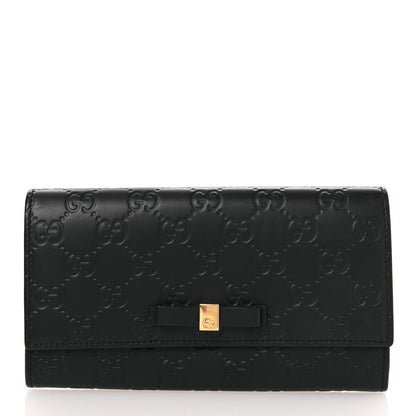 Gucci Microguccissima Bow Continental Wallet Silver 1 of 9