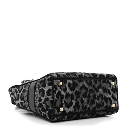 Christian Dior Canvas Mizza Embroidered Medium Lady D-Lite Gray 4 of 10