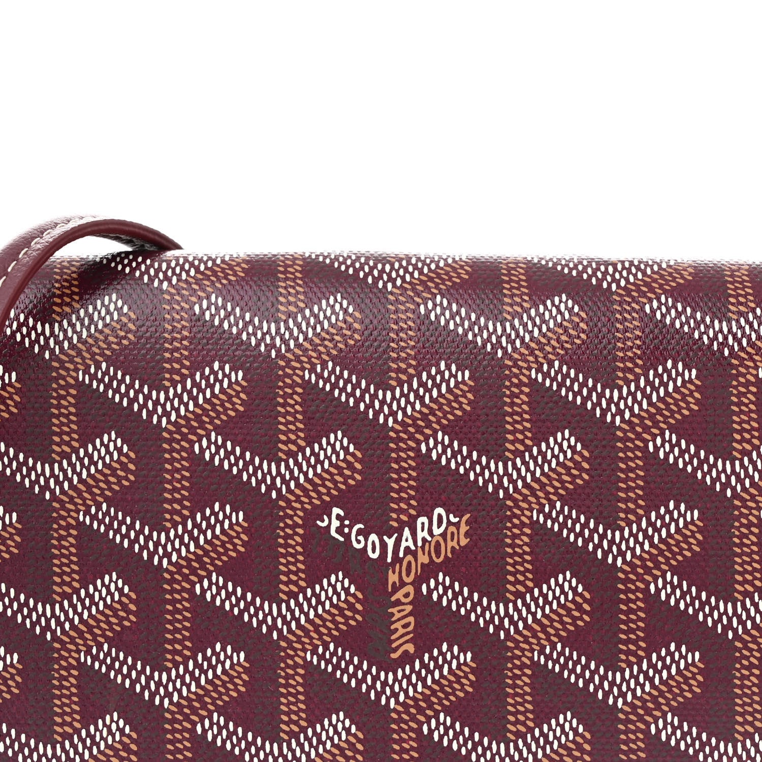 Goyard Goyardine Plumet Wallet Clutch Burgundy 8 of 10
