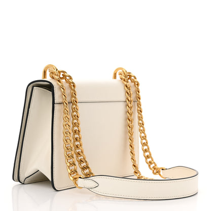 Prada Saffiano Chain Shoulder Bag White 3 of 10