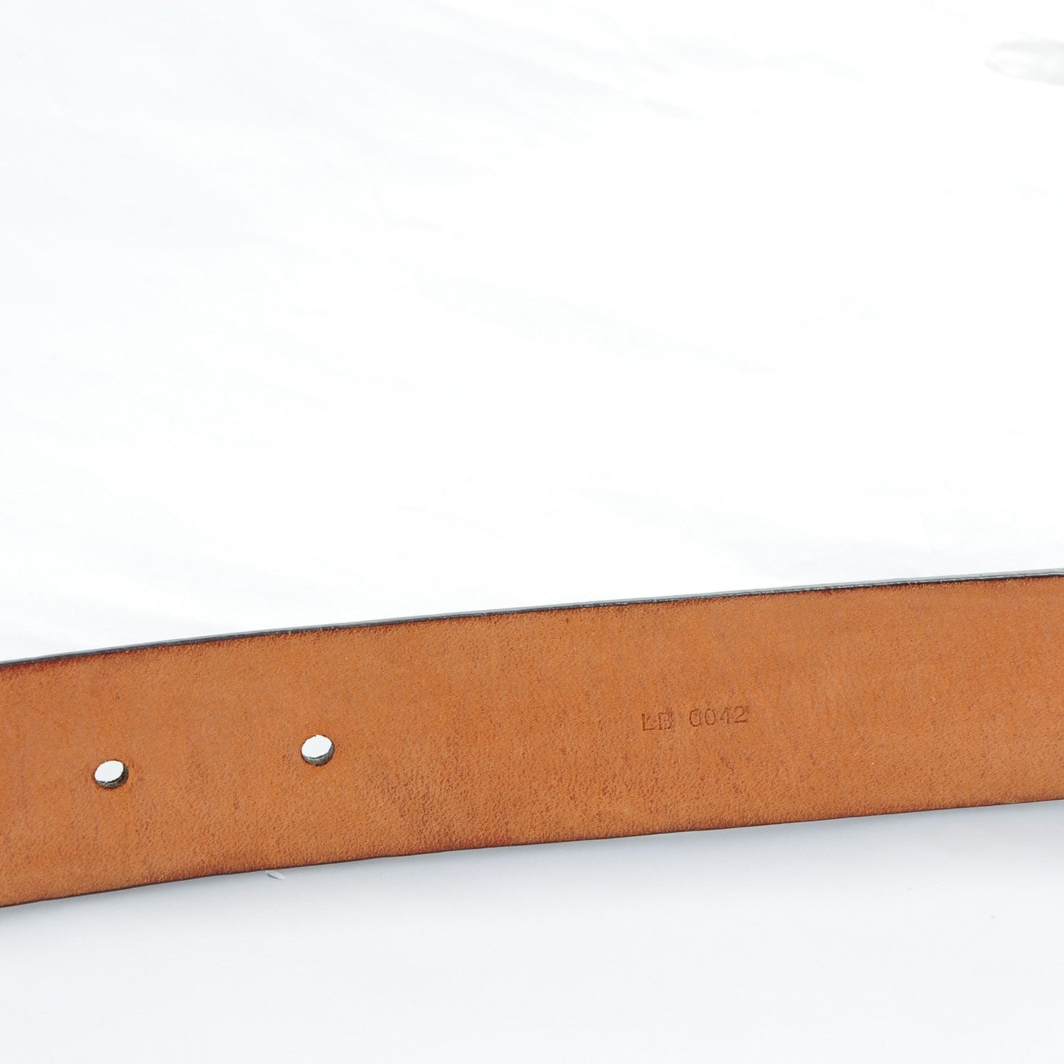 Louis Vuitton Damier Ebene LV Paris Belt Gold 75 30 7 of 11