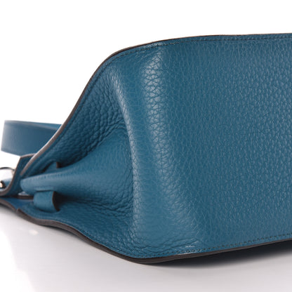 Hermes Taurillon Clemence Jypsiere 28 Bleu Izmir 9 of 17