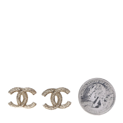 Chanel Braided CC Earrings Gold 2 of 4