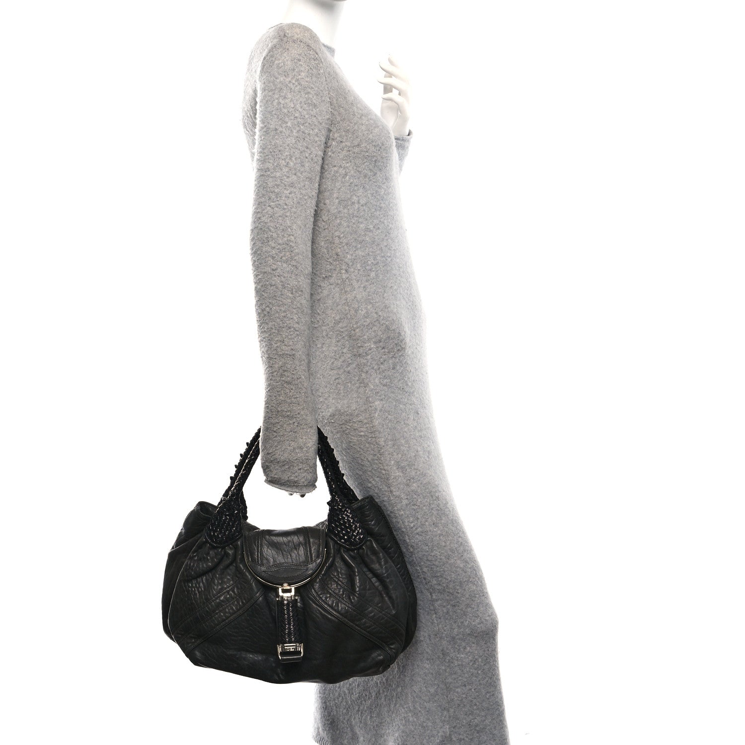 Fendi Nappa Nuvolata Spy Black 2 of 11
