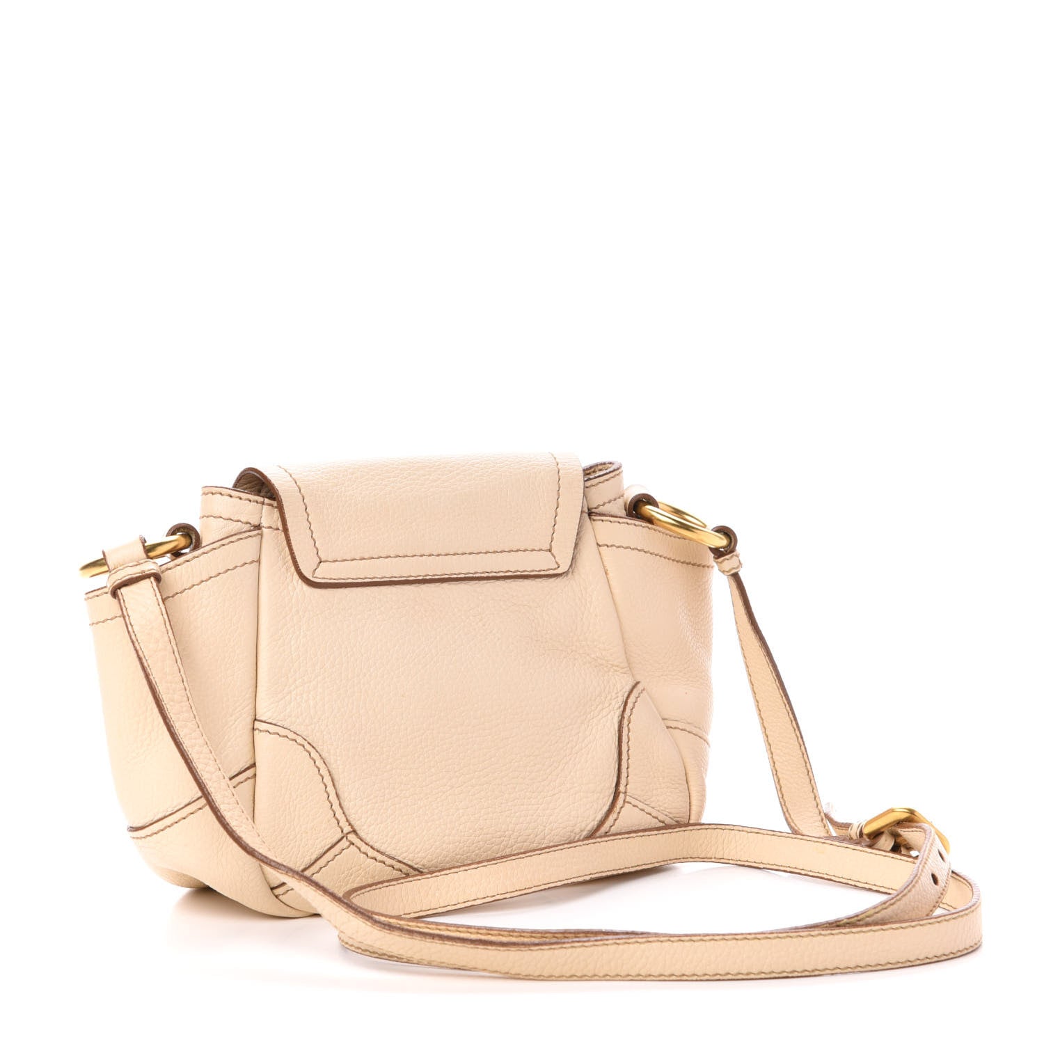 Prada Vitello Daino Crossbody Bag Cera 3 of 9