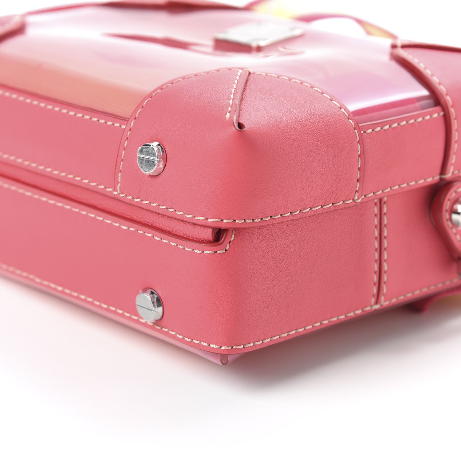 MCM Transparent Small E/W Soft Berlin Crossbody Hologram Teaberry 7 of 10