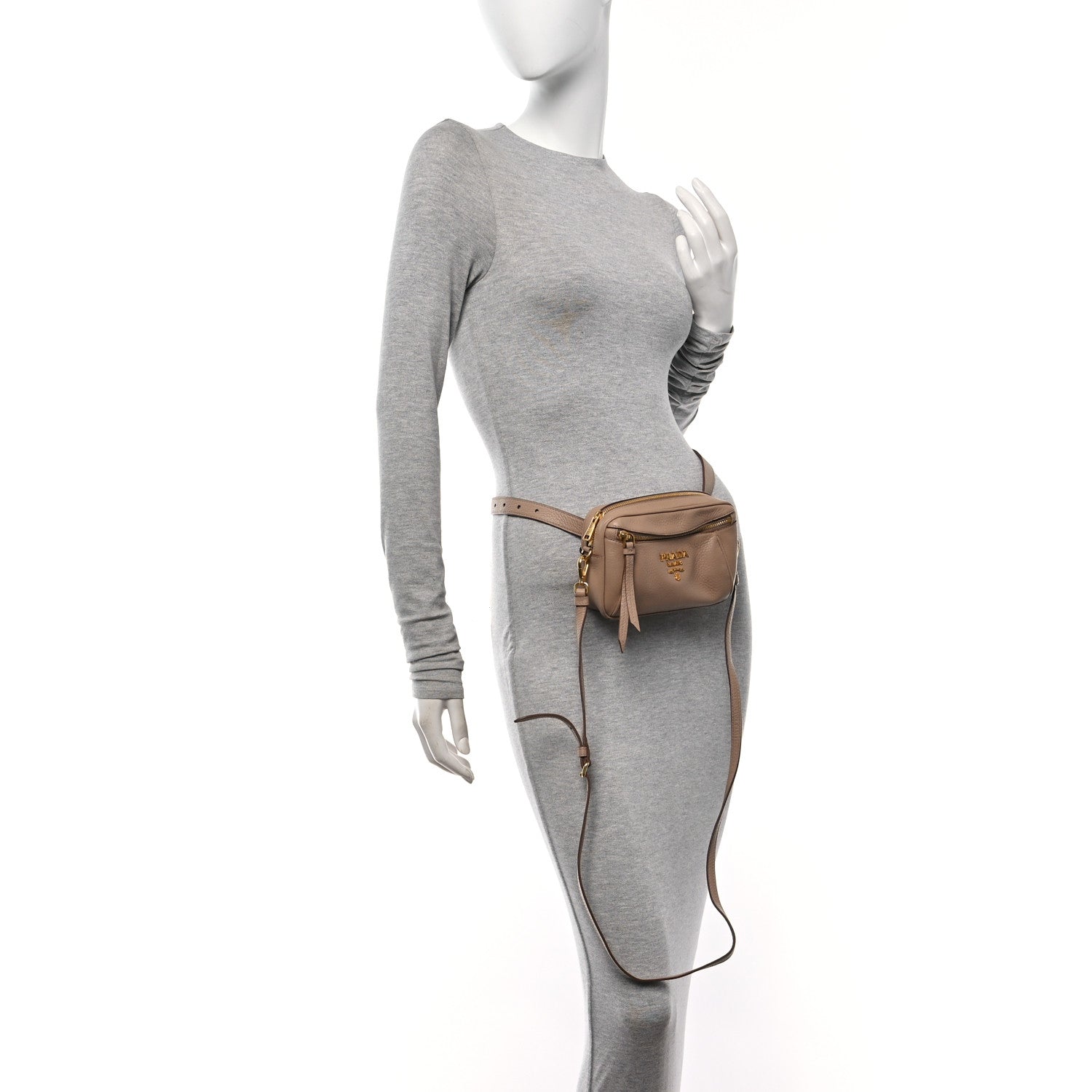 Prada Vitello Daino Belt Bag Cammeo 4 of 9