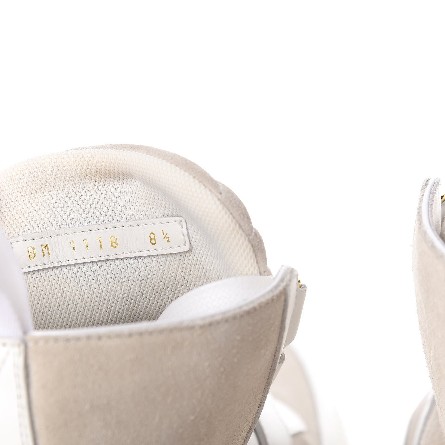 Louis Vuitton Calfskin Suede Mens Creeper Ankle Boots 8.5 White 8 of 11