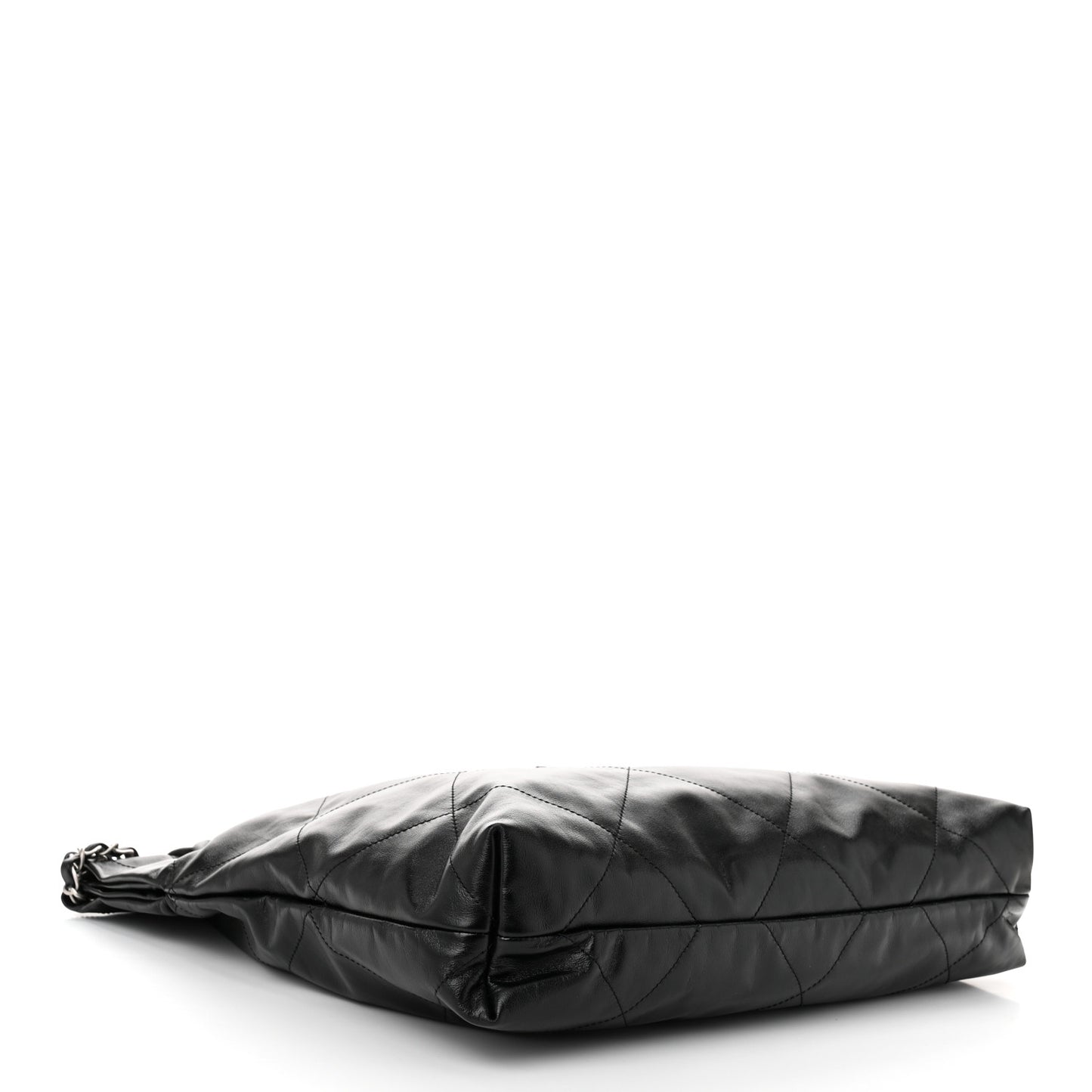 Shiny Calfskin Quilted Chanel 22 Black