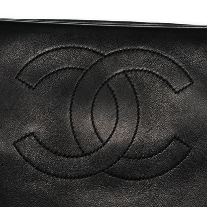 Chanel Calfskin Stitched Thin City Clutch Black 6 of 9