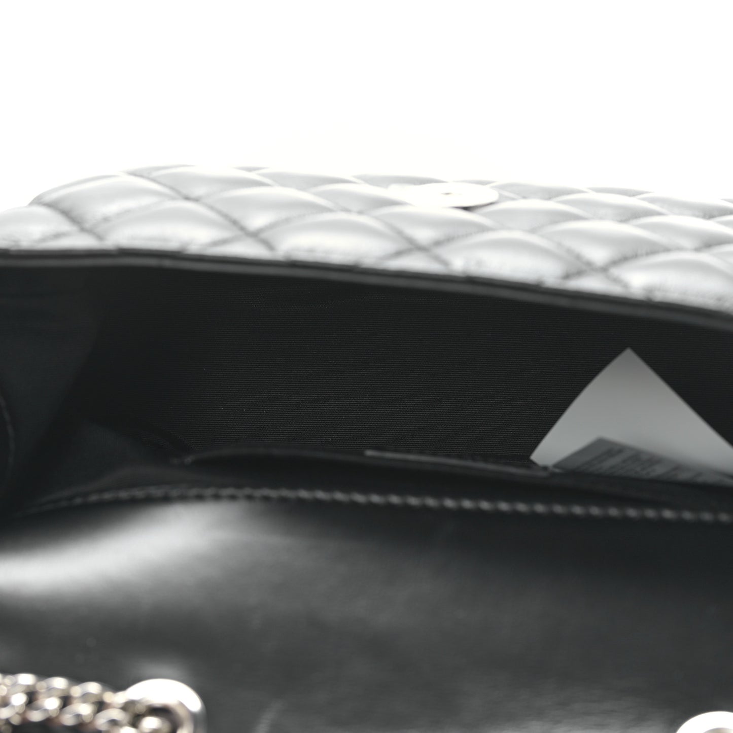 Nappa Quilted Medusa Small Chain Shoulder Bag Black