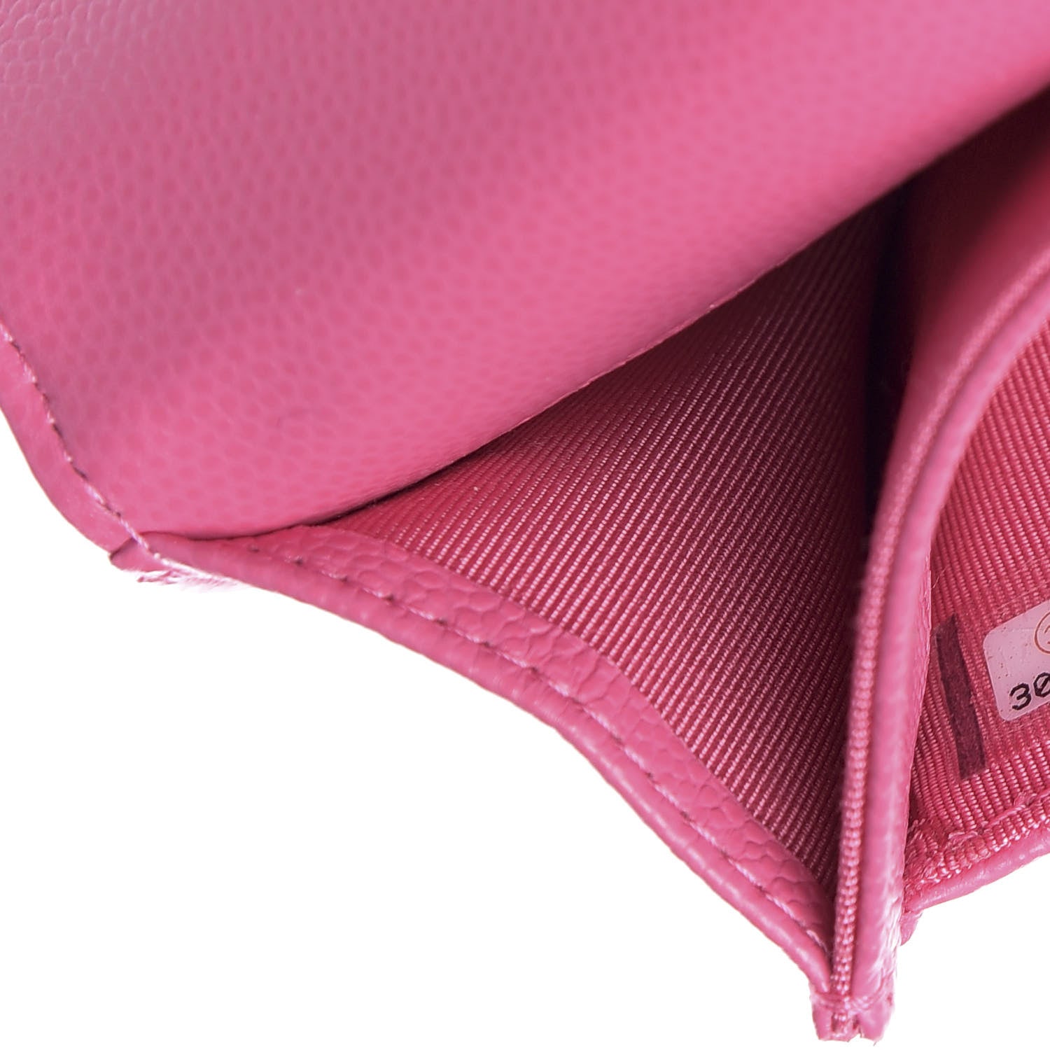 Chanel Caviar Quilted Flap Card Holder Pink 8 of 9