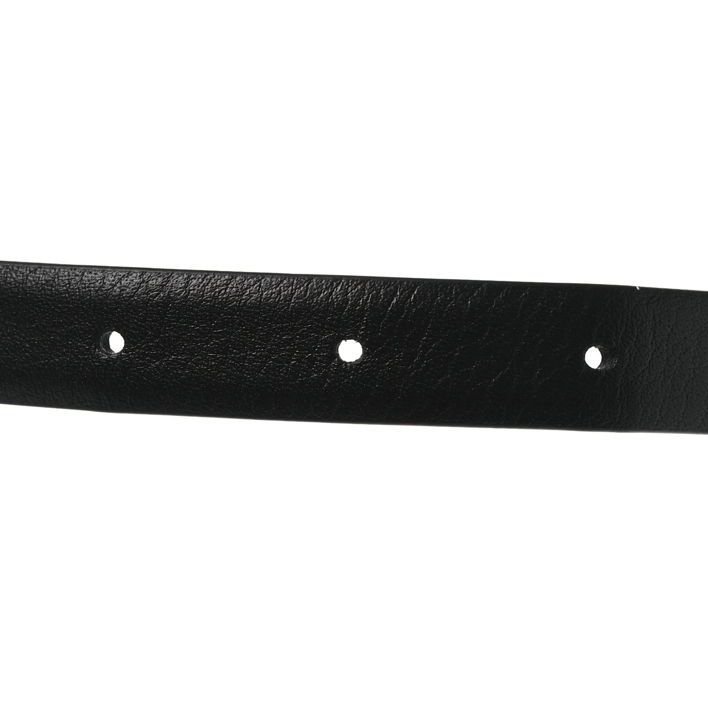 Calfskin Crystal Chain Logo Belt 75 30 Black