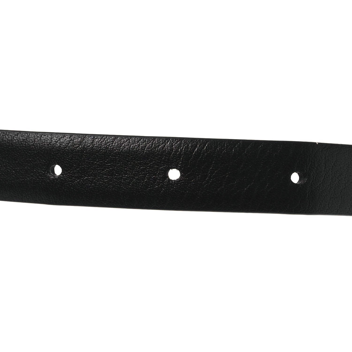 Chanel Calfskin Crystal Chain Logo Belt 75 30 Black 3 of 8