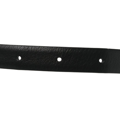 Chanel Calfskin Crystal Chain Logo Belt 75 30 Black 3 of 8