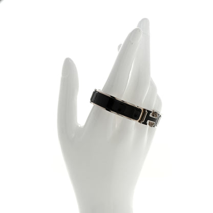 Hermes Enamel Narrow Clic Clac H Bracelet PM Black 2 of 5