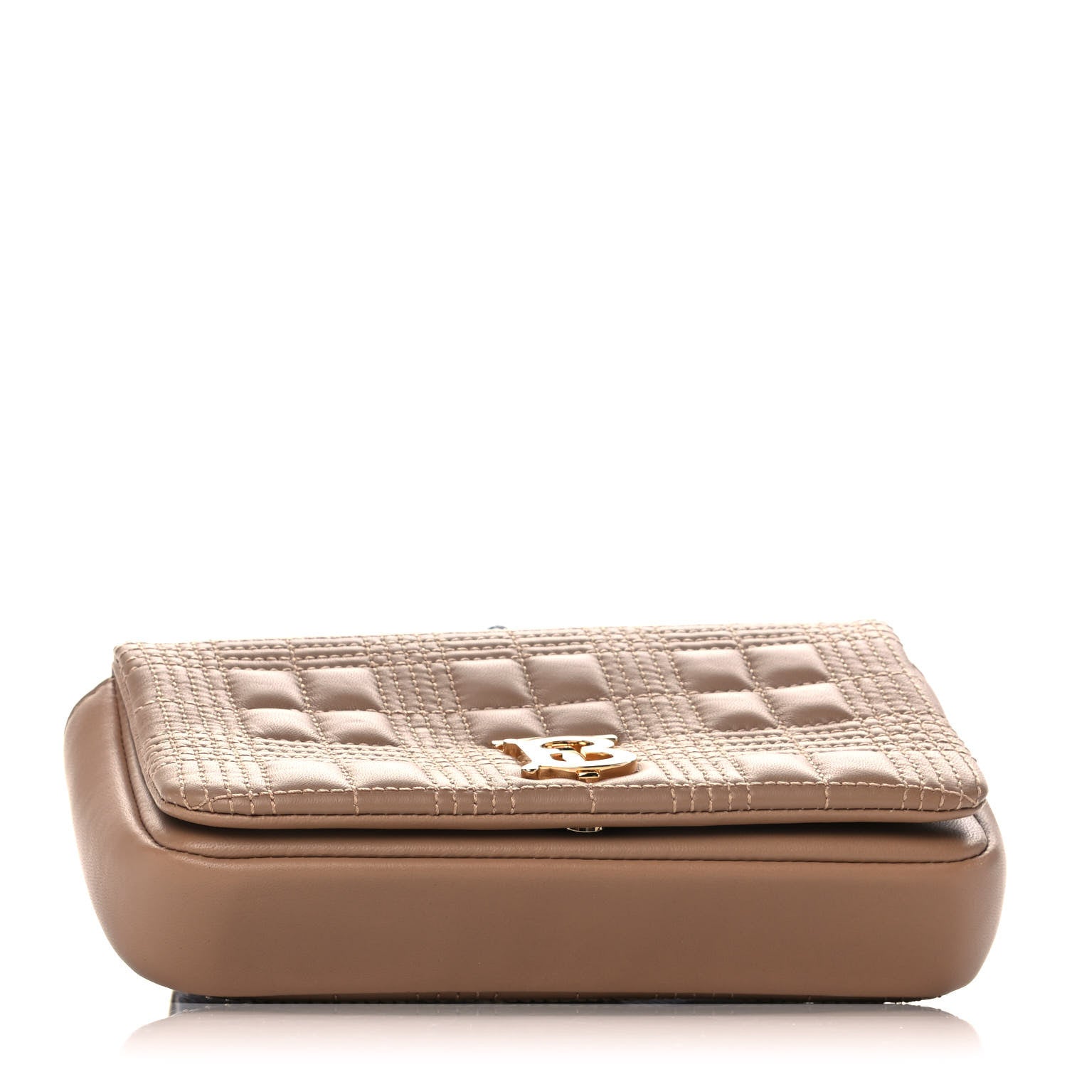 Burberry Lambskin Quilted Lola Belt Bag Camel 4 of 12