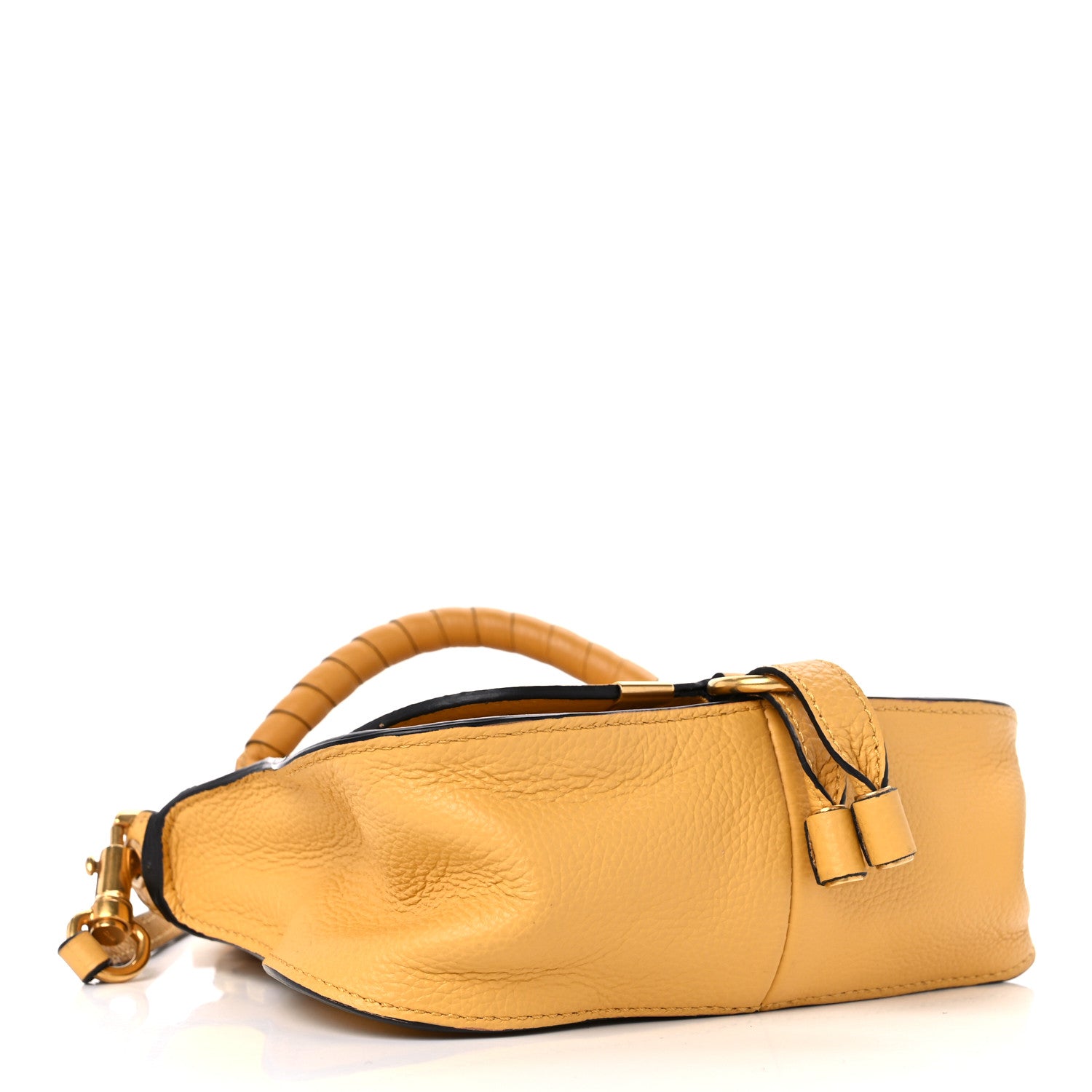 Chloe Calfskin Mini Marcie Satchel Curry Yellow 4 of 9