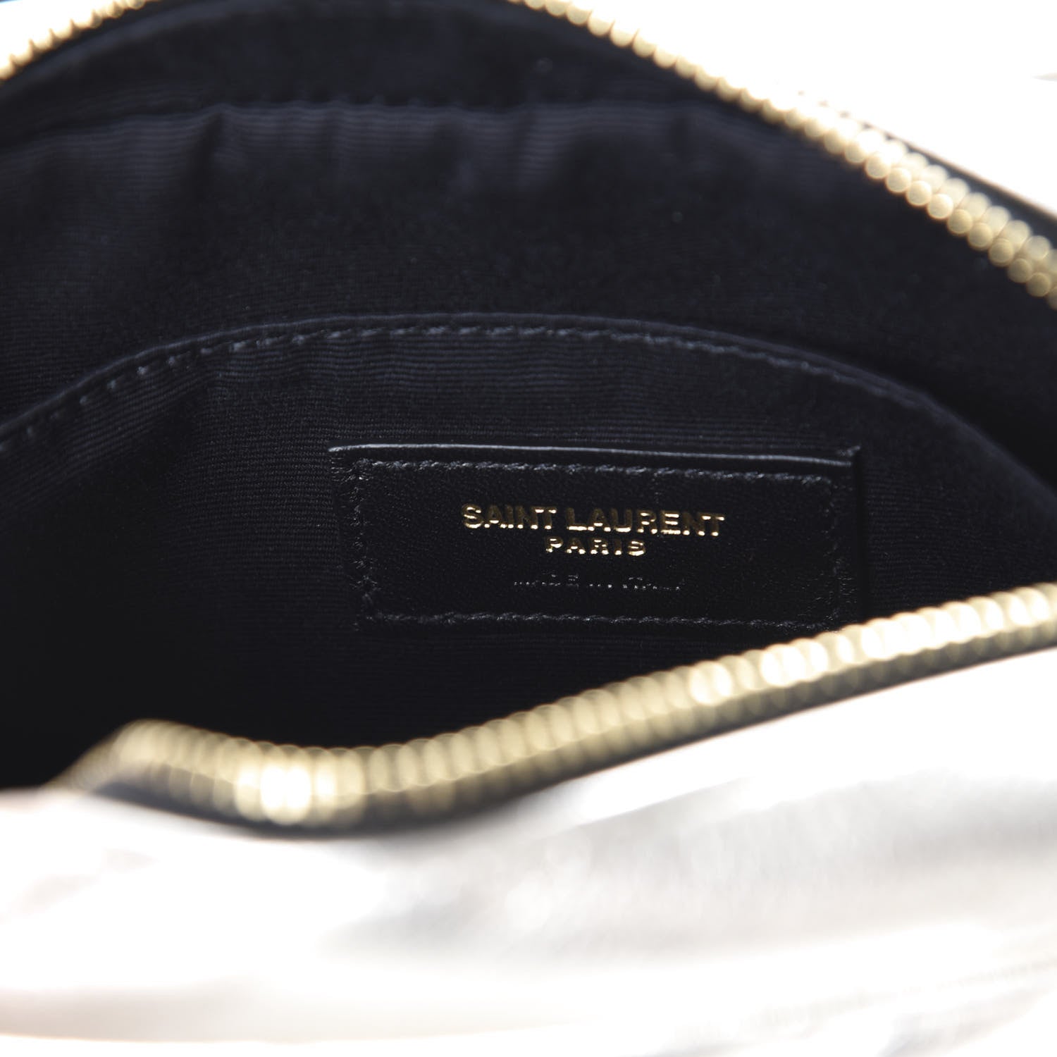 Saint Laurent Metallic Calfskin Matelasse Monogram Lou Belt Bag Platino 7 of 10