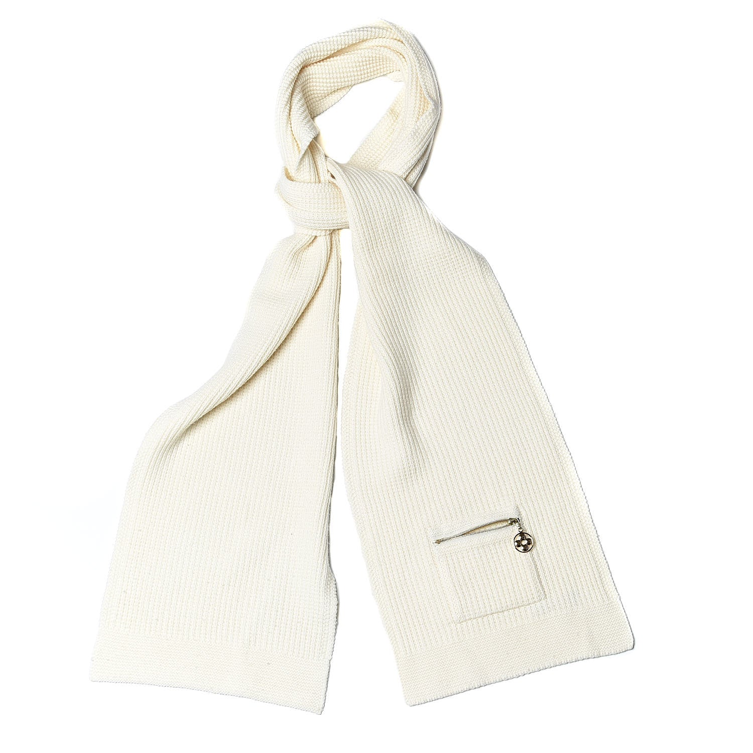 Louis Vuitton Wool Eleonor Scarf White 1 of 4