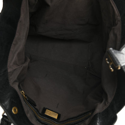 Fendi Distressed Lambskin Large Bag De Jour Tote Black 5 of 24