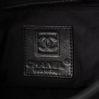 Chanel Lambskin Quilted Sport Messenger Bag Black 7 of 7