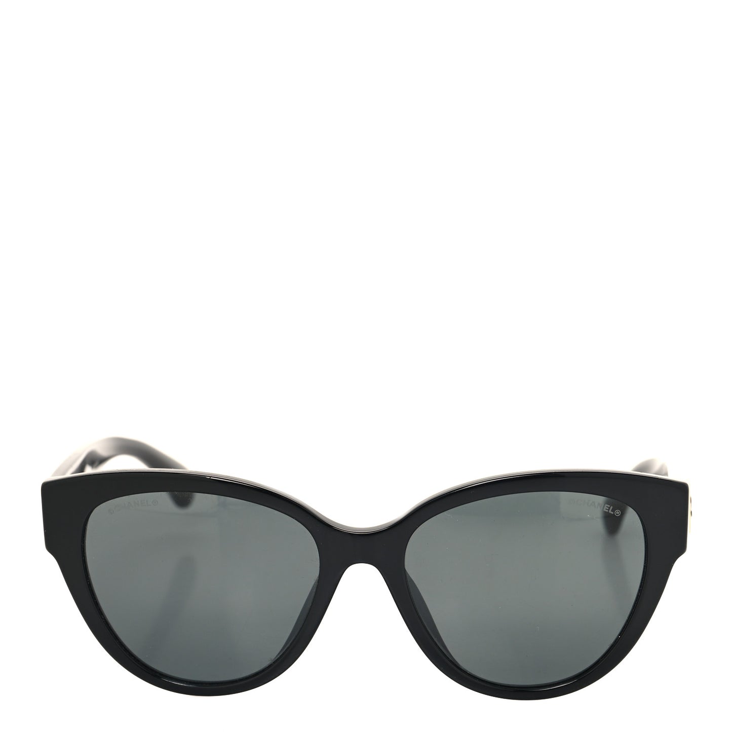 Acetate Enamel Heart Butterfly Sunglasses 5477-A Black