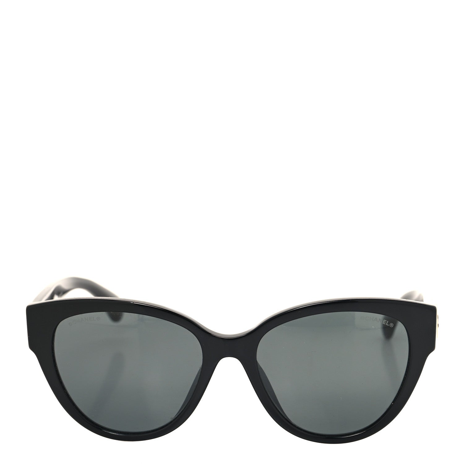 Chanel Acetate Enamel Heart Butterfly Sunglasses 5477-A Black 2 of 7