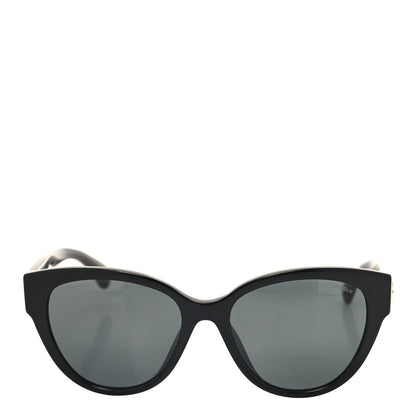Chanel Acetate Enamel Heart Butterfly Sunglasses 5477-A Black 2 of 7