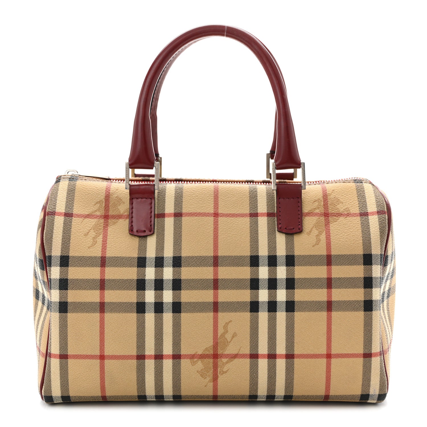Burberry Haymarket Check Bowling Bag Red 1 of 10