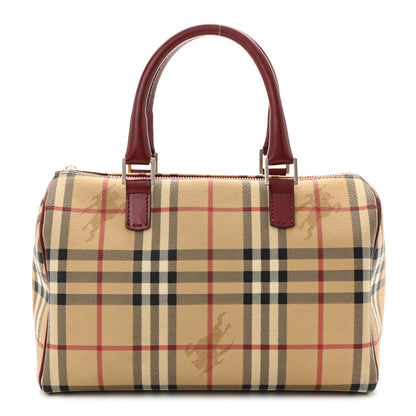 Burberry Haymarket Check Bowling Bag Red 1 of 10