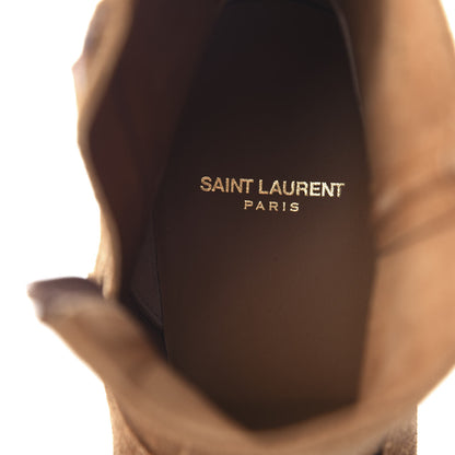 Saint Laurent Suede Lukas Ankle Boots 38.5 Nut 8 of 11