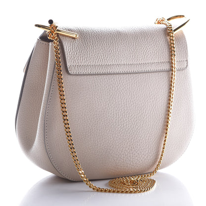 Chloe Grained Lambskin Drew Shoulder Bag Motty Grey 3 of 8