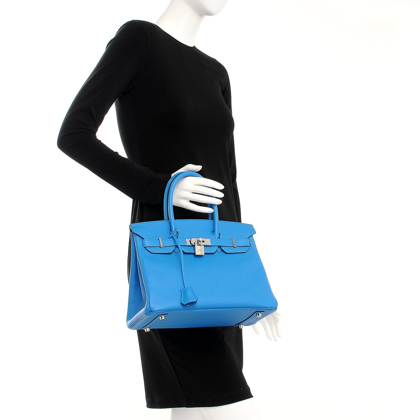 Epsom Birkin 30 Bleu Zanzibar