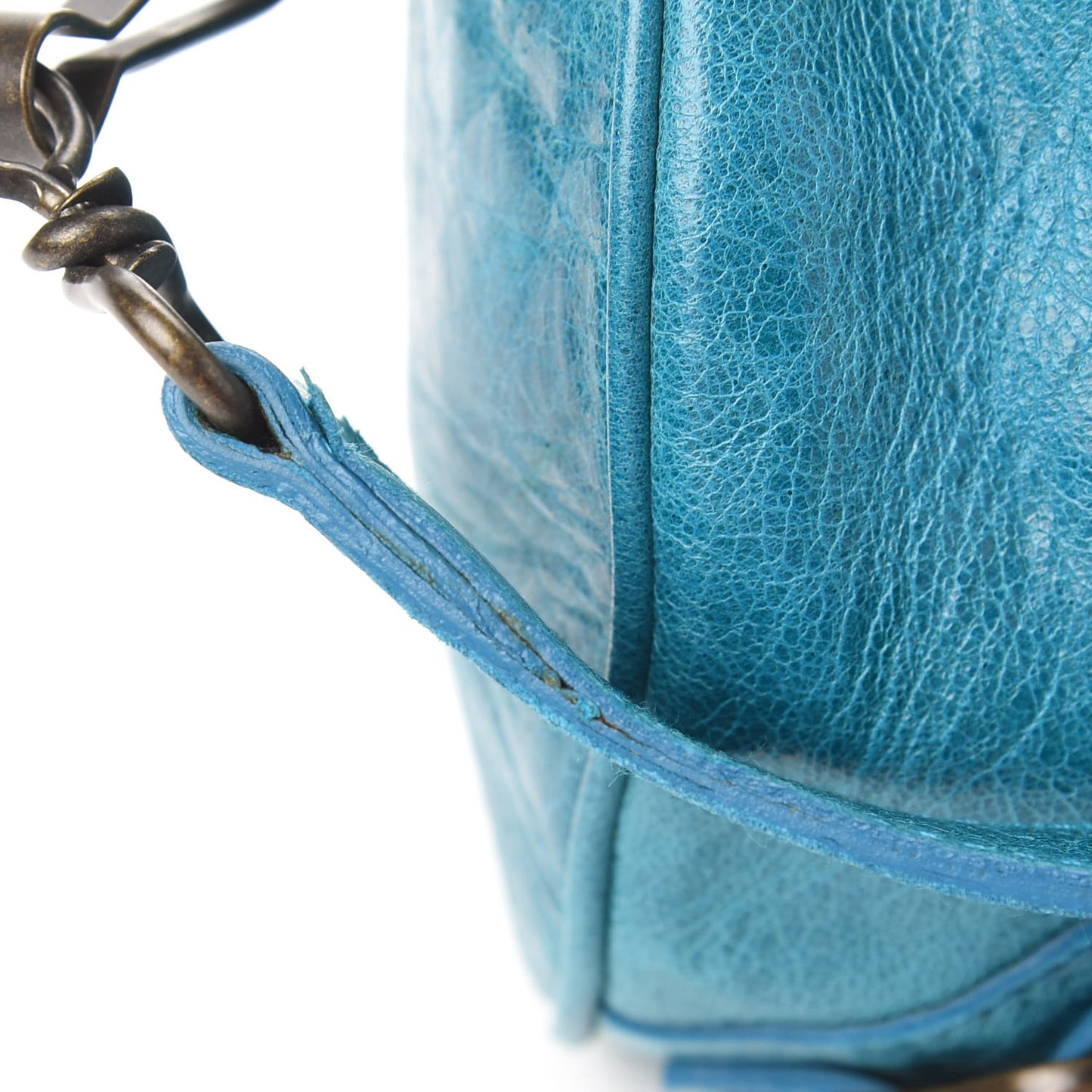 Chevre Classic Hardware Mini Twiggy Aquamarine