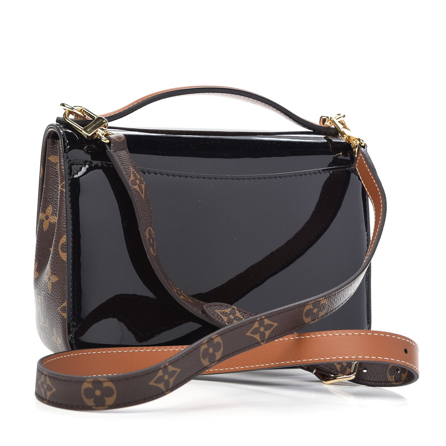 Patent Calfskin Monogram Cherrywood BB Black