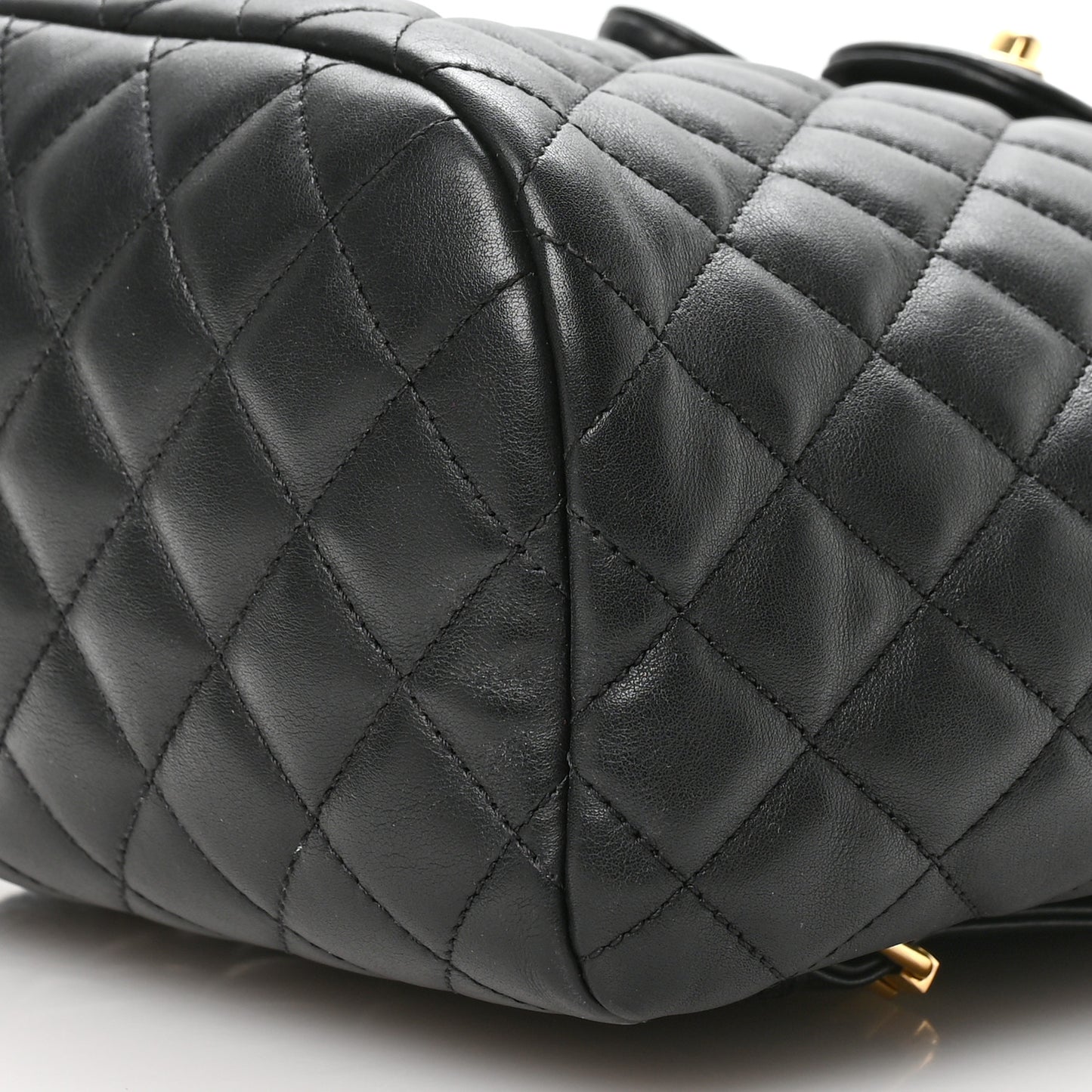 Lambskin Quilted Small Urban Spirit Backpack Black