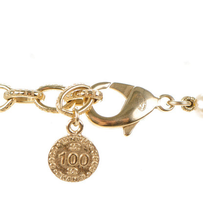 Chanel Graduated Pearl CC Long Necklace Gold 4 of 5