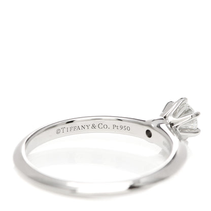 Tiffany Platinum Diamond .31ct Solitaire Engagement Ring 52 6 5 of 6