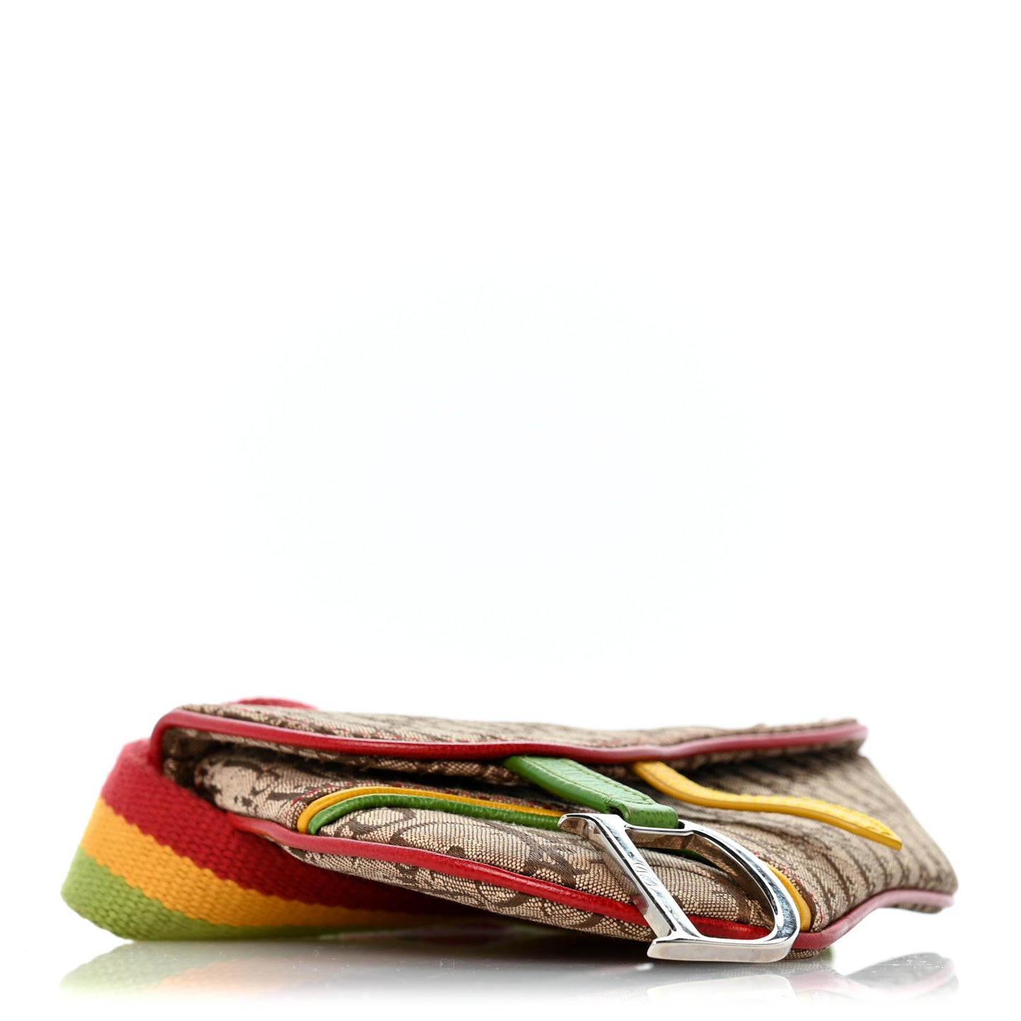 Monogram Rasta Saddle Belt Bag Beige