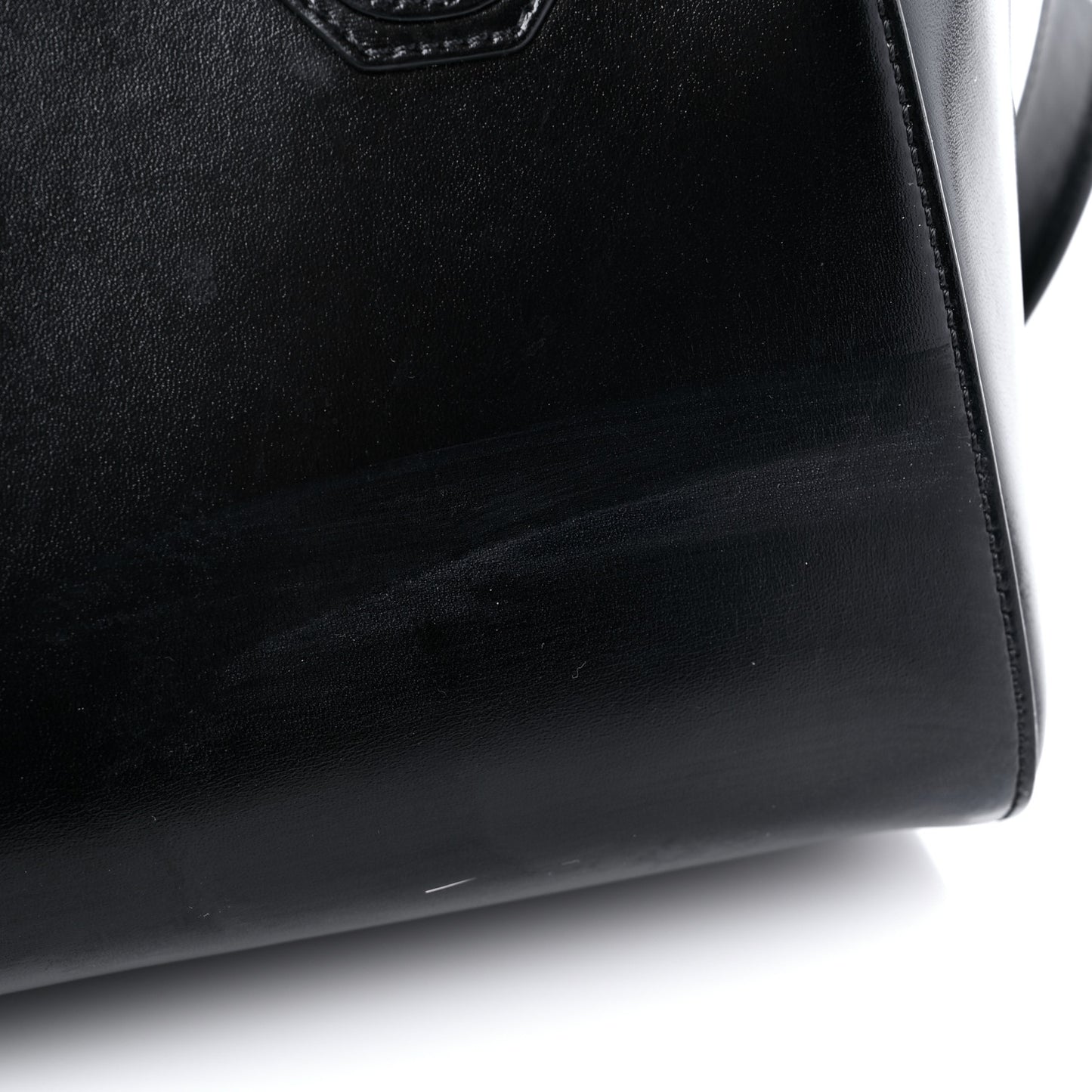 Shiny Lord Calfskin Small Antigona Black