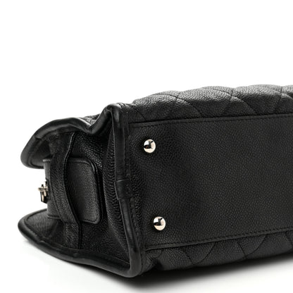 Chanel Caviar Quilted Small French Riviera Tote Black 7 of 13